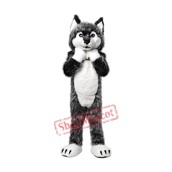 Super Cute Wolf Mascot Costume