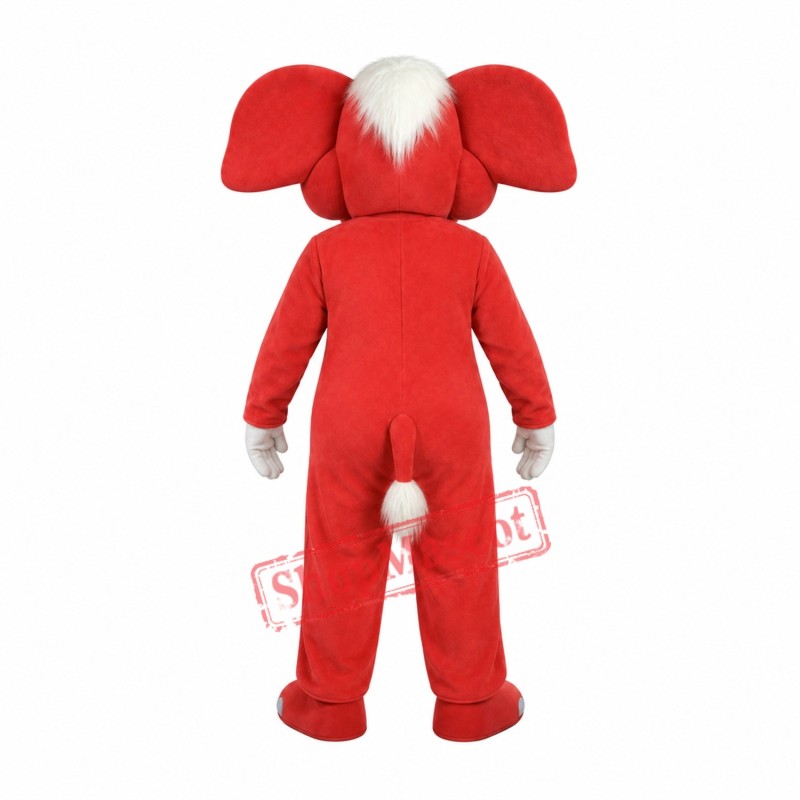 Top Quality Red Elephant Mascot Costume Top Quality Red Elephant Mascot Costume