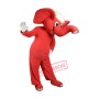 Top Quality Red Elephant Mascot Costume