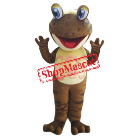 Brown Lightweight Frog Mascot Costume