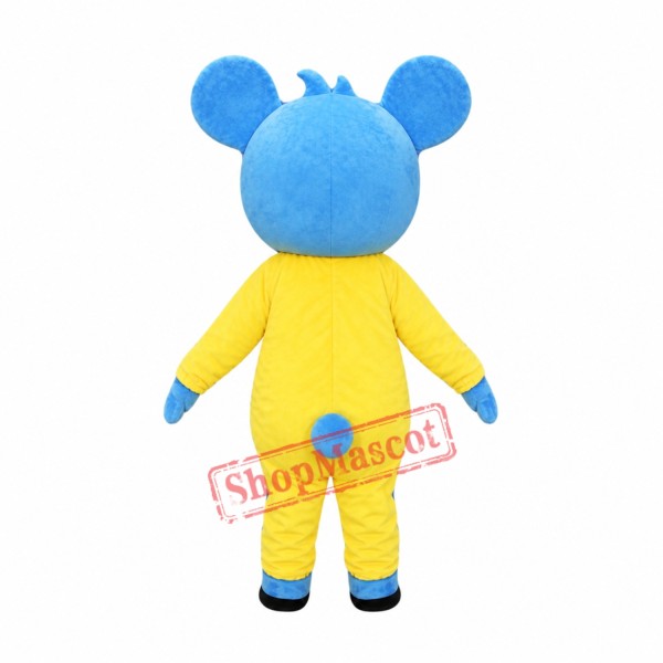 Happy Blue Koala Mascot Costume