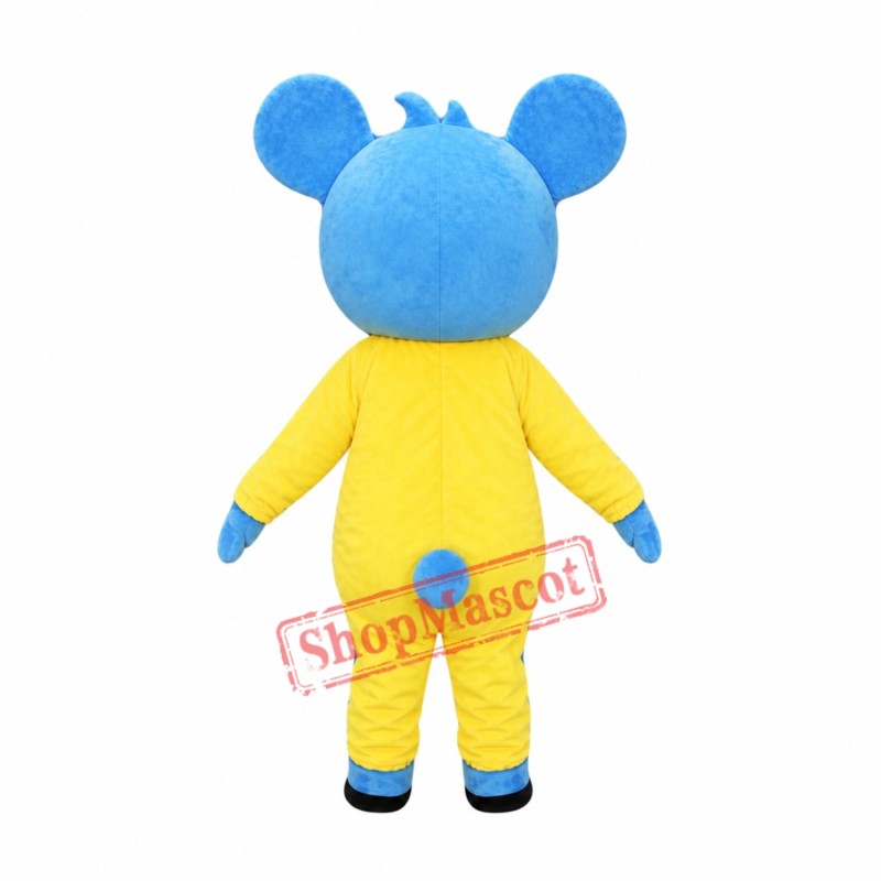 Happy Blue Koala Mascot Costume