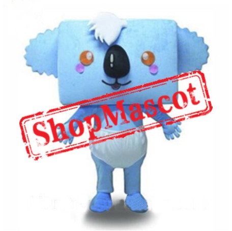 Baby Blue Koala Mascot Costume