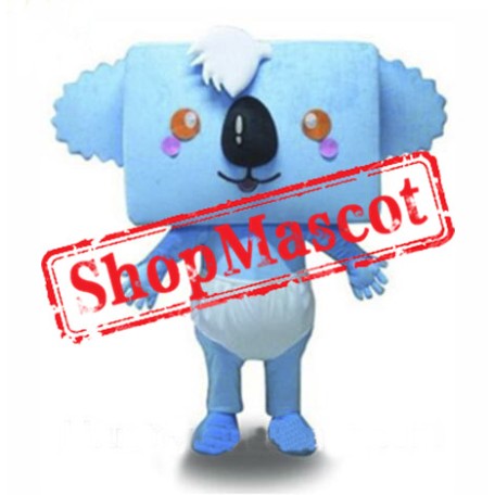 Baby Blue Koala Mascot Costume