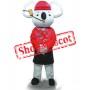 Red Coat Koala Mascot Costume