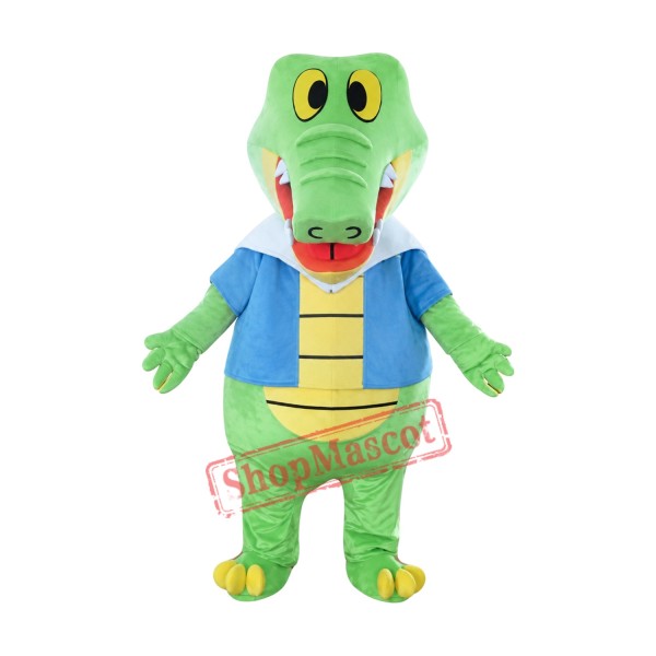 Green Alligator Crocodile Mascot Costume
