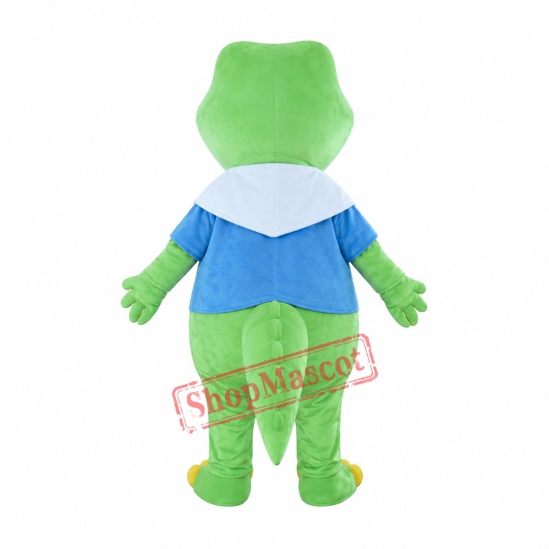 Green Alligator Crocodile Mascot Costume Green Alligator Crocodile Mascot Costume
