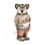 Grey Furry Cat Mascot Costume