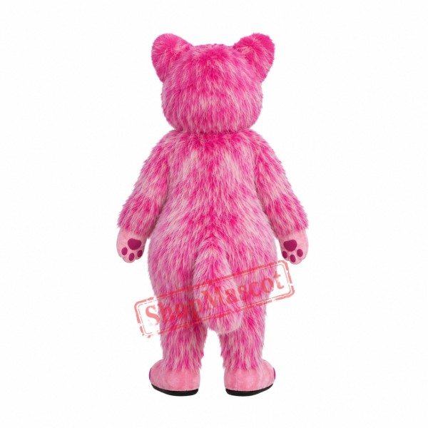 Pink Furry Cat Mascot Costume Pink Furry Cat Mascot Costume
