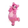 Pink Furry Cat Mascot Costume