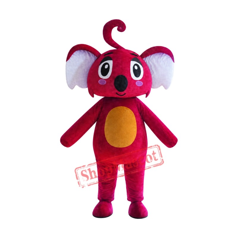 Red Koala Mascot Costume Red Koala Mascot Costume