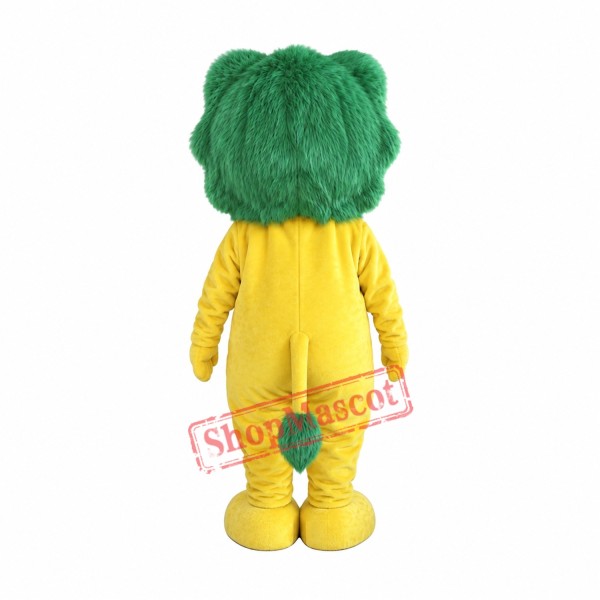 Green Hair Lion Mascot Costume Green Hair Lion Mascot Costume