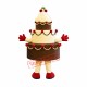 Top Quality Birthday Cake Mascot Costume