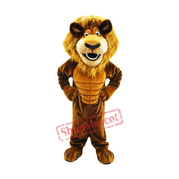 Happy Power Lion Mascot Costume