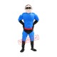 Blue Superman Mascot Costume Blue Superman Mascot Costume