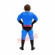 Blue Superman Mascot Costume Blue Superman Mascot Costume