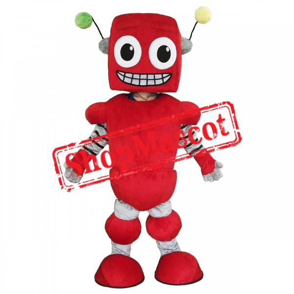 Red Robot Mascot Costume