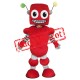 Red Robot Mascot Costume