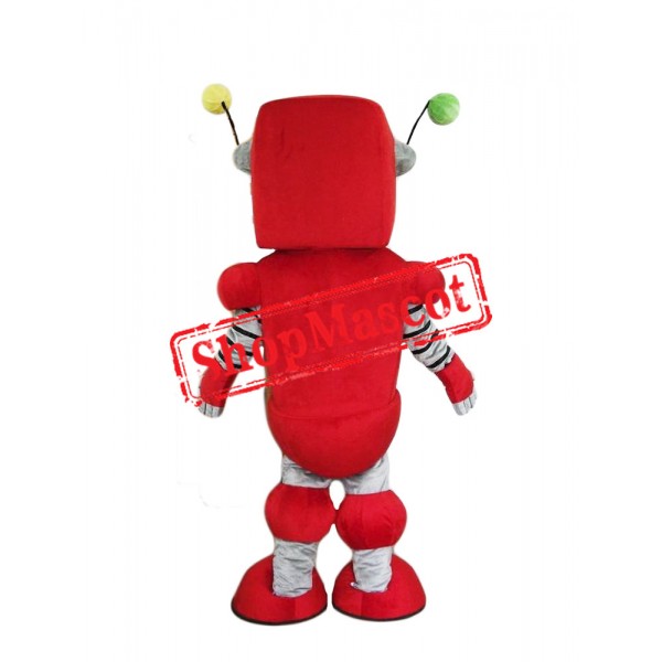 Red Robot Mascot Costume
