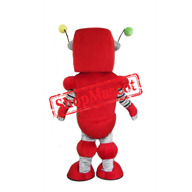 Red Robot Mascot Costume