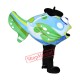 Cute Blue Fish Mascot Costume Cute Blue Fish Mascot Costume