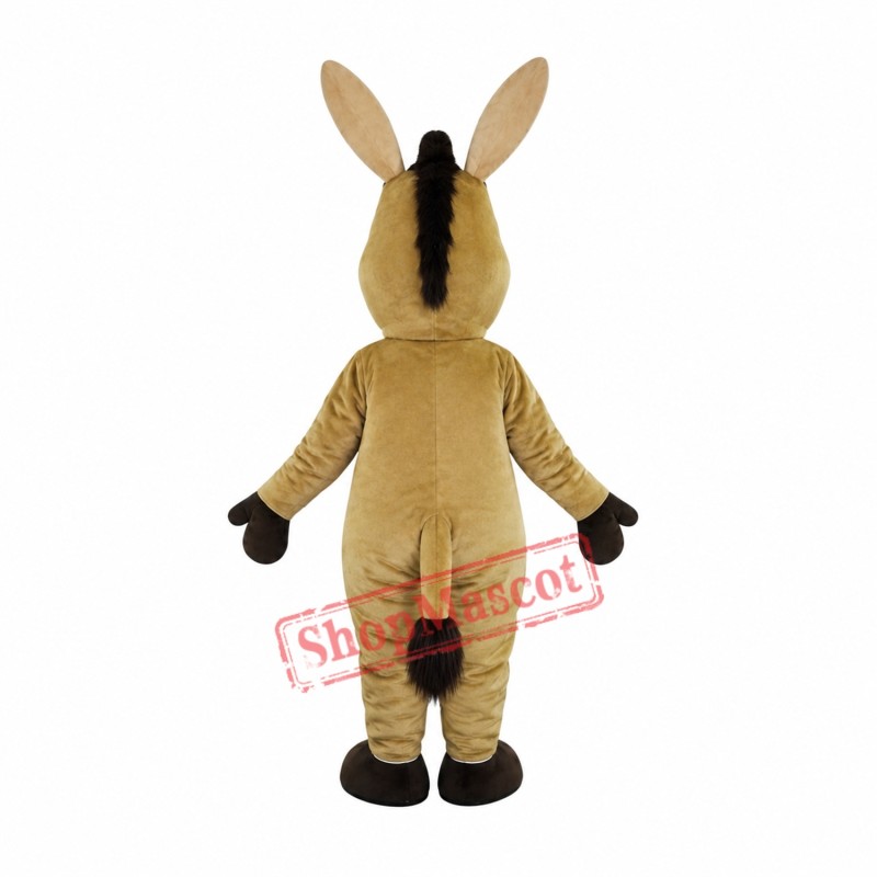 Brown Donkey Mascot Costume Brown Donkey Mascot Costume