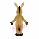 Brown Donkey Mascot Costume Brown Donkey Mascot Costume