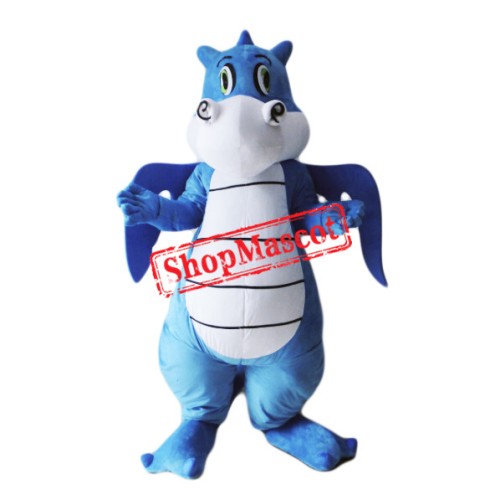 Top Quality Lightweight Blue Dragon Mascot Costume