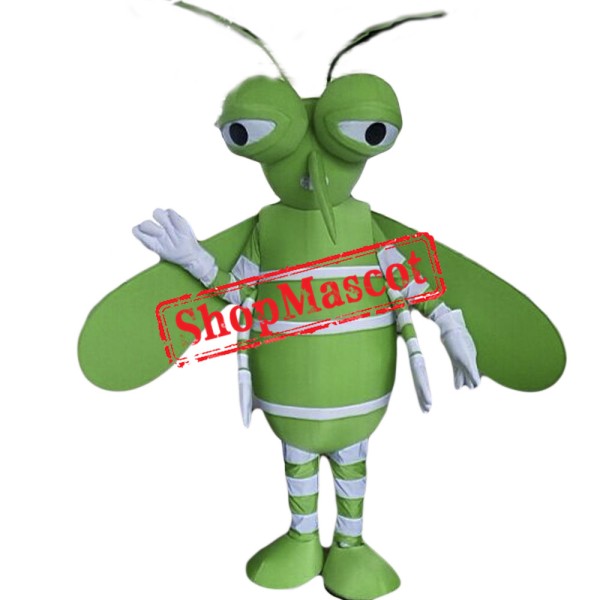 Green Mosquito Mascot Costume