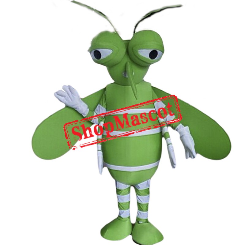 Green Mosquito Mascot Costume