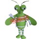 Green Mosquito Mascot Costume