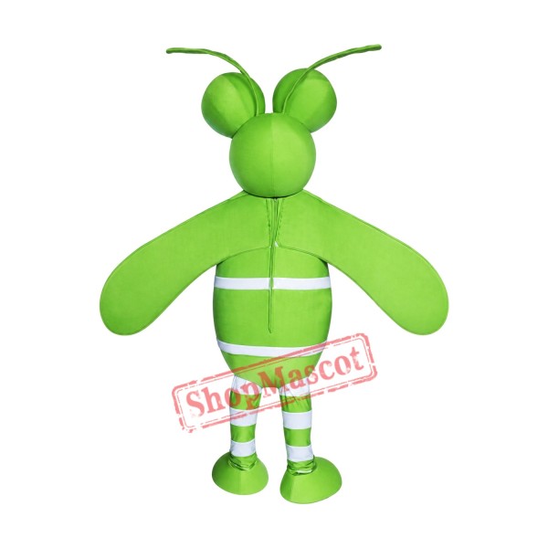 Green Mosquito Mascot Costume Green Mosquito Mascot Costume