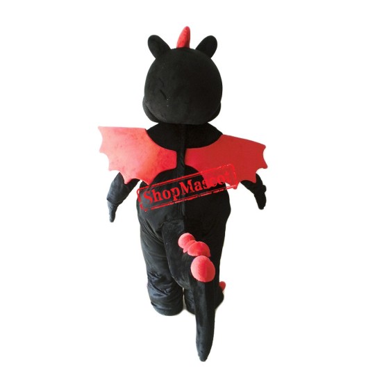Top Quality Lightweight Black Dragon Mascot Costume