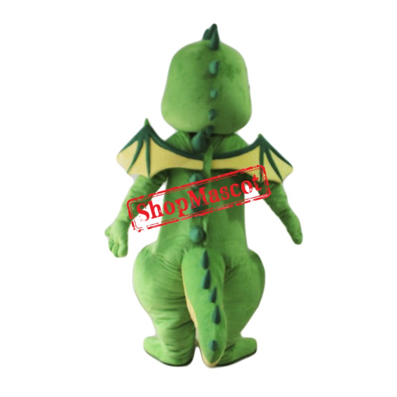 Top Quality Lightweight Green Dragon Mascot Costume