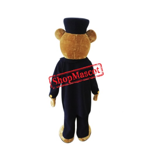 Adult Police Teddy Bear Mascot Costume