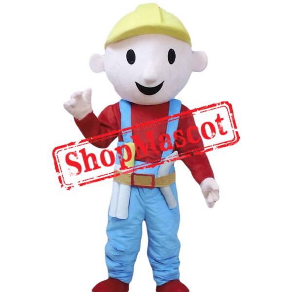 Cheap Builder Mascot Costume