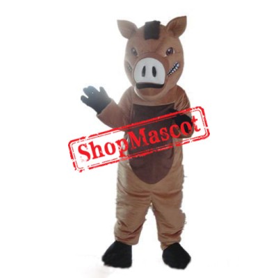 High quality Brown Boar Mascot Costume