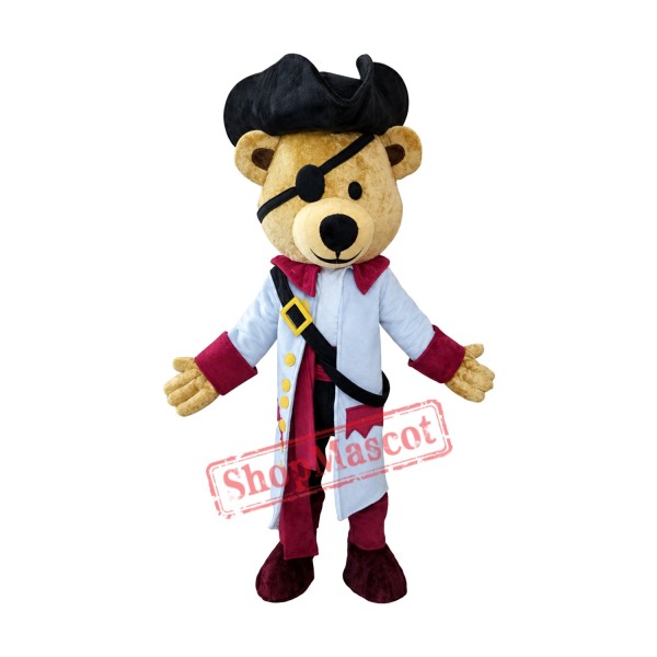 High Quality Pirate Bear Mascot Costume