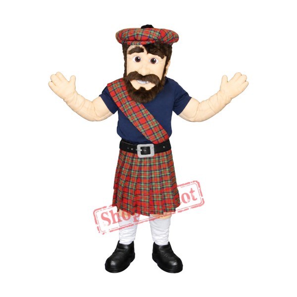 Happy Lightweight Highlander Mascot Costume Happy Lightweight Highlander Mascot Costume