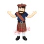 Happy Lightweight Highlander Mascot Costume