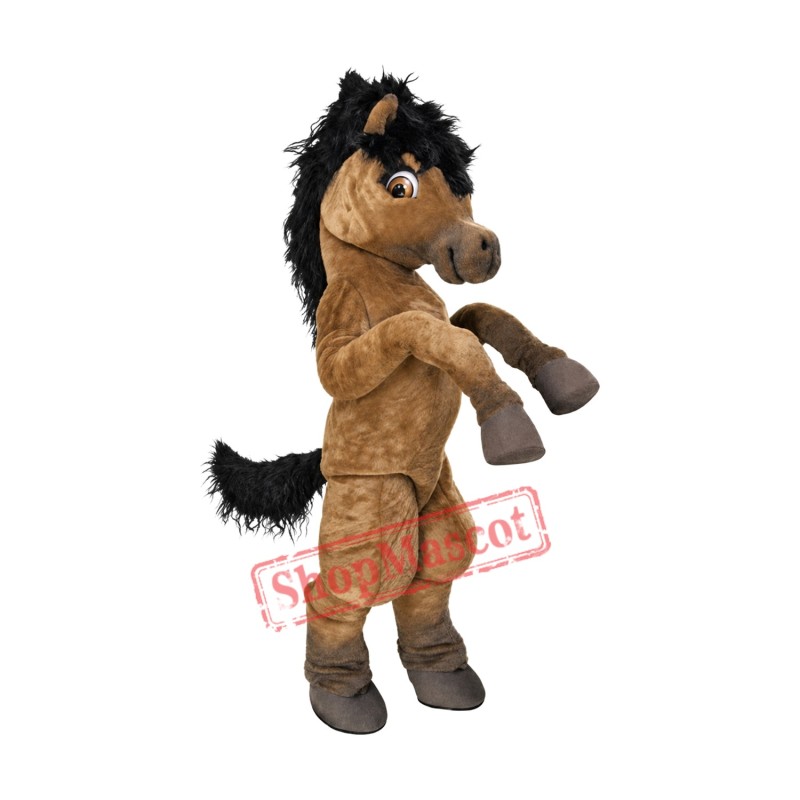 Top Quality Brown Horse Mascot Costume