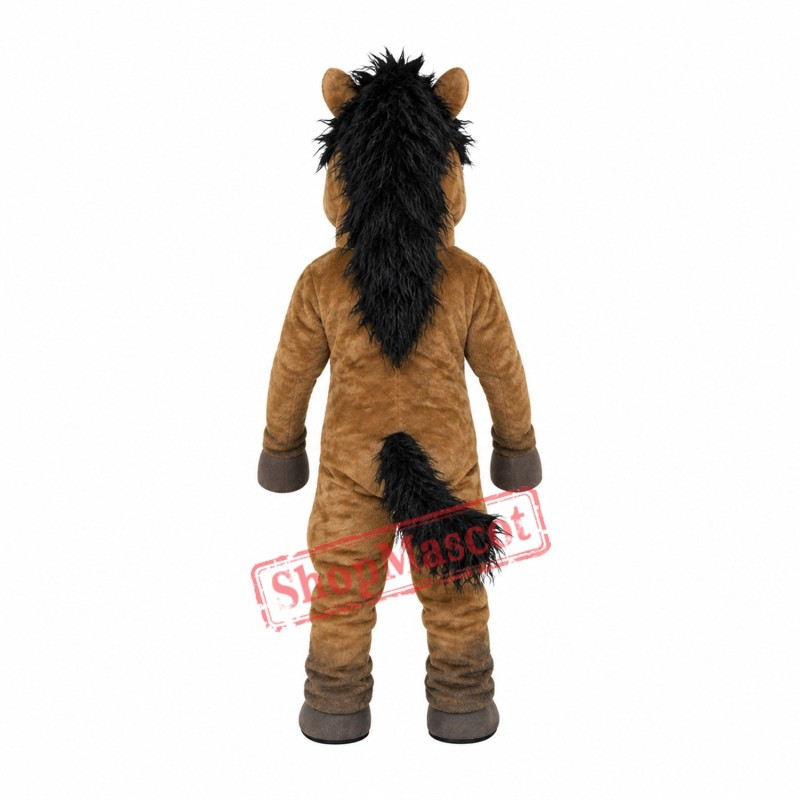 Top Quality Brown Horse Mascot Costume