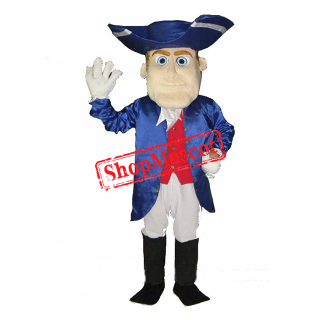 Friendly Lightweight Patriot Mascot Costume