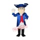 Friendly Lightweight Patriot Mascot Costume