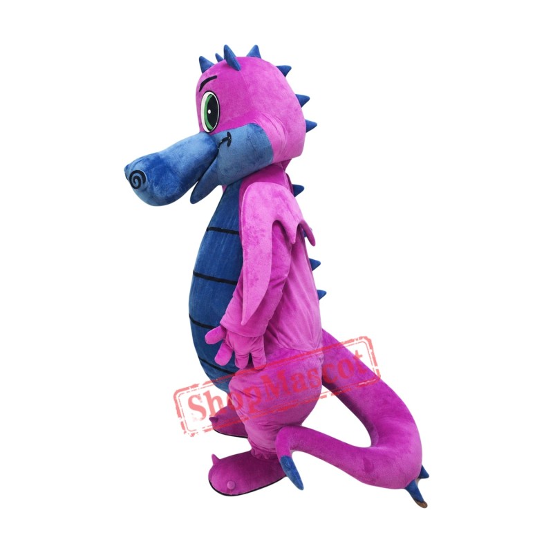 Pink & Grey Dragon Mascot Costume Pink & Grey Dragon Mascot Costume
