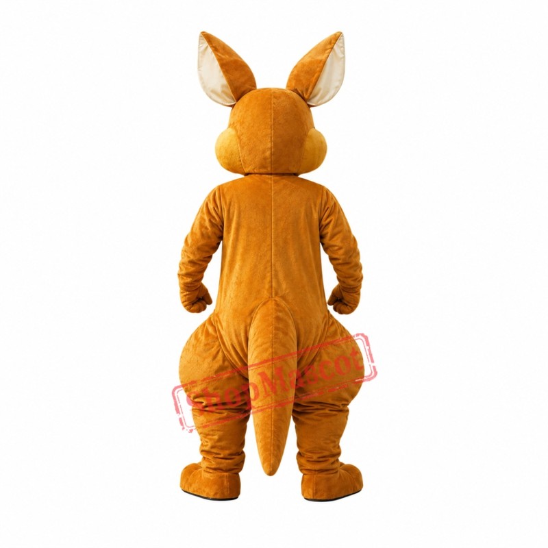 Happy Lightweight Kangaroo Mascot Costume Happy Lightweight Kangaroo Mascot Costume