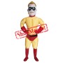 Yellow Superhero Mascot Costume