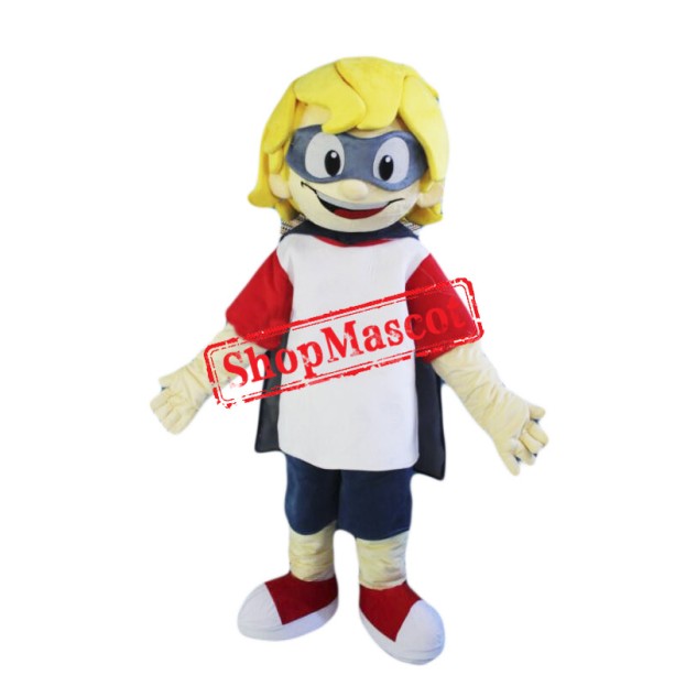 Yellow Hair Boy Mascot Costume