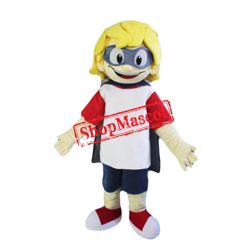 Yellow Hair Boy Mascot Costume