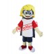 Yellow Hair Boy Mascot Costume
